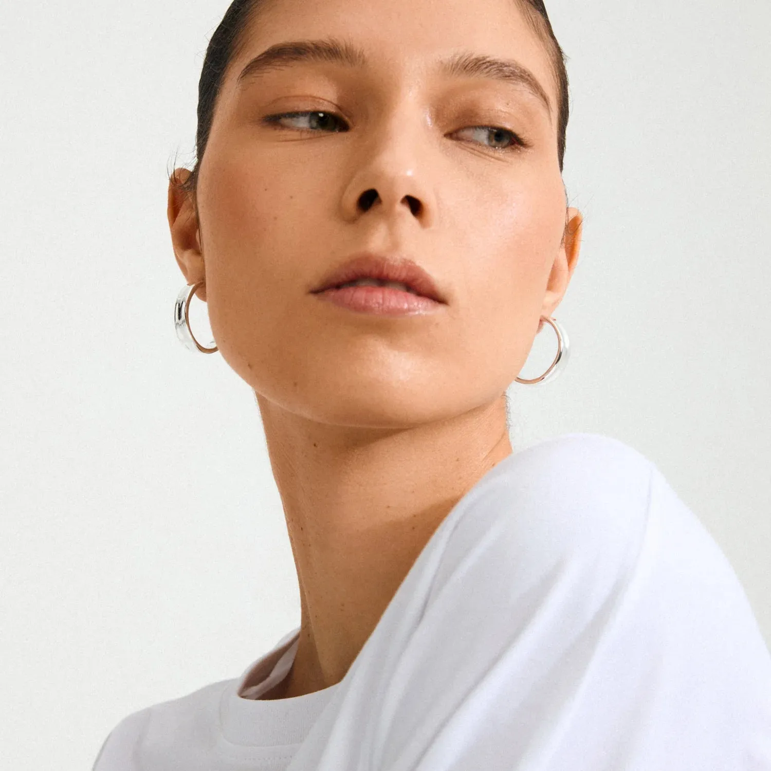 Kayden Silver Plated Hoops sold by Silver Lotus product image thumbnail 2
