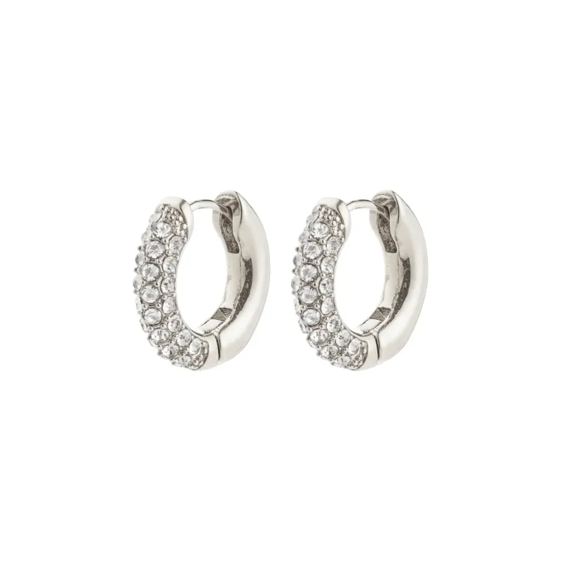 Tatum Silver Plated Small Hoops sold by Silver Lotus