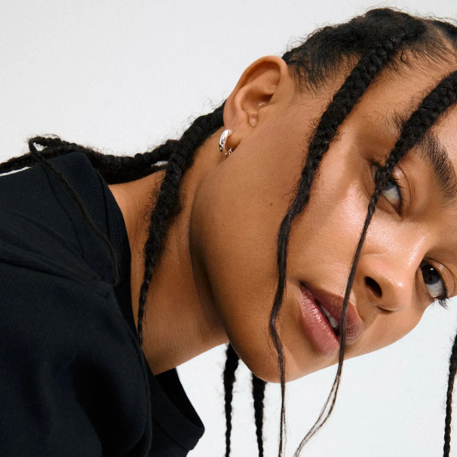 Nevaeh Silver Plated Hoops sold by Silver Lotus product image thumbnail 3