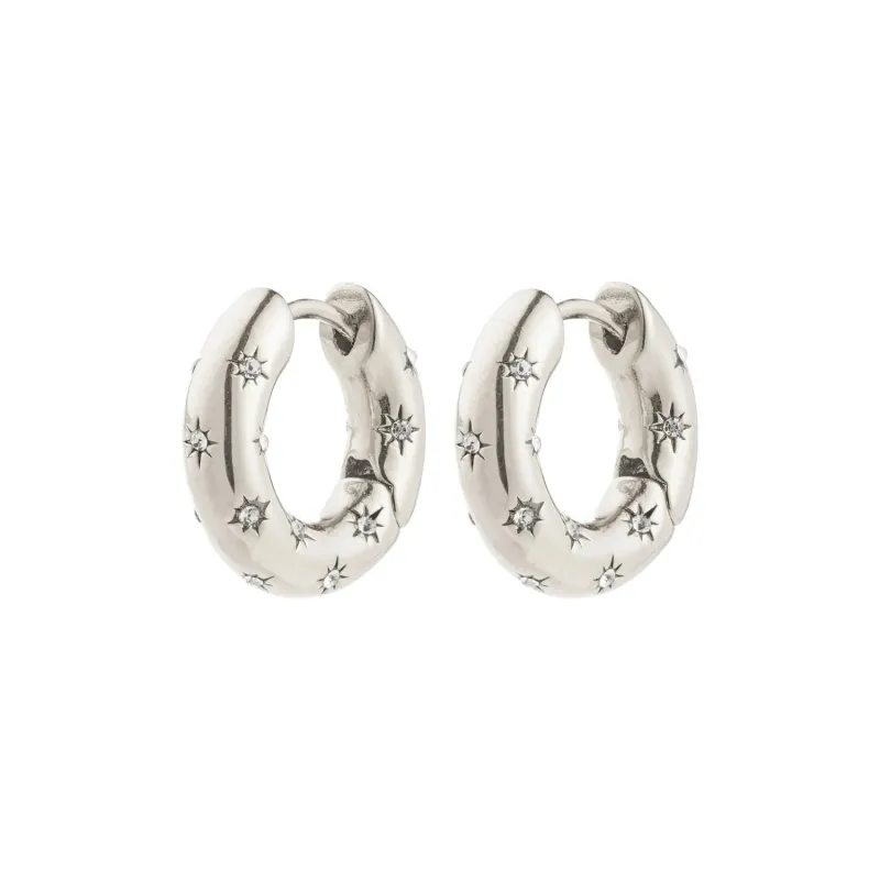 Nevaeh Silver Plated Hoops sold by Silver Lotus