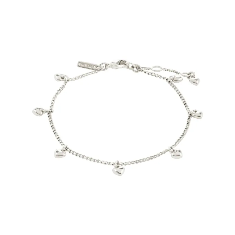 Alaia Silver Plated Hearts Bracelet sold by Silver Lotus