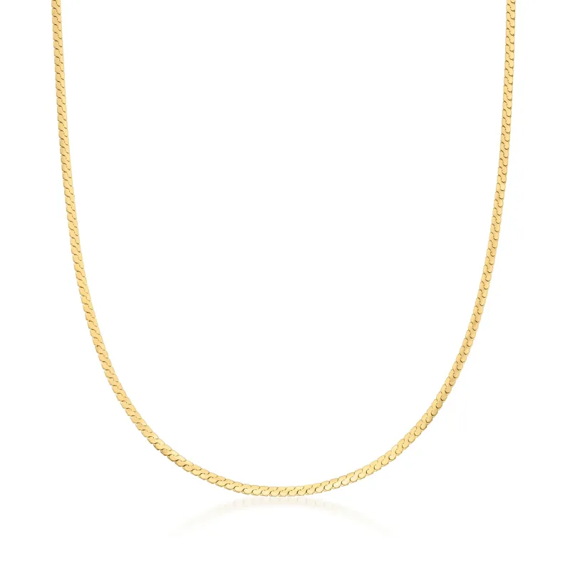 Gold Vermeil Serpentine Chain sold by Silver Lotus