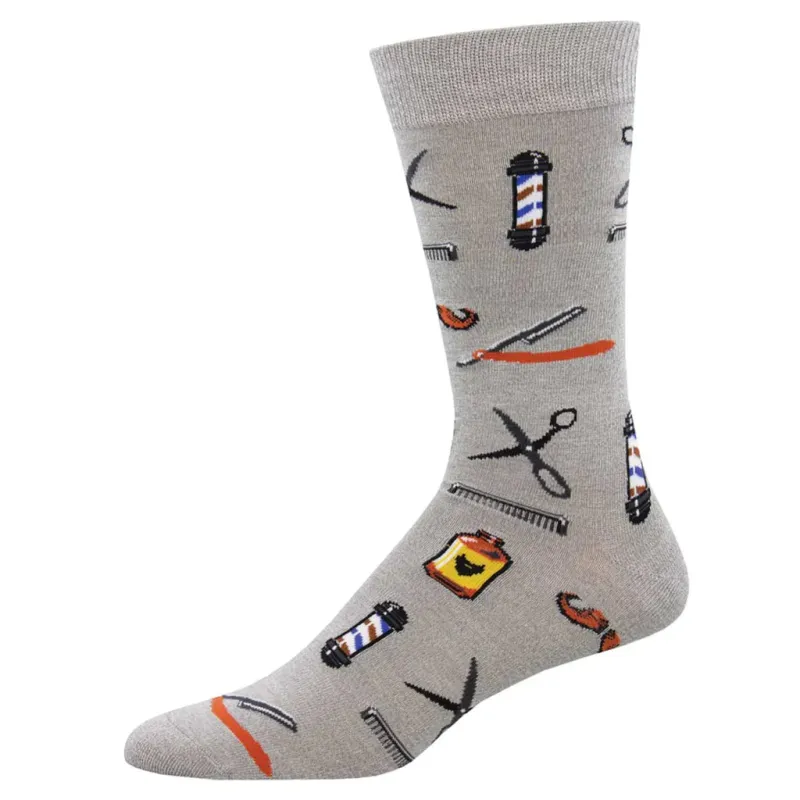 Men's Barber Shop Socks sold by Silver Lotus