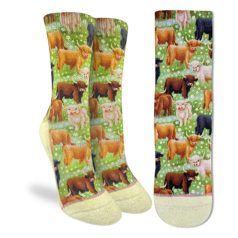 Women's Highland Cows Socks sold by Silver Lotus