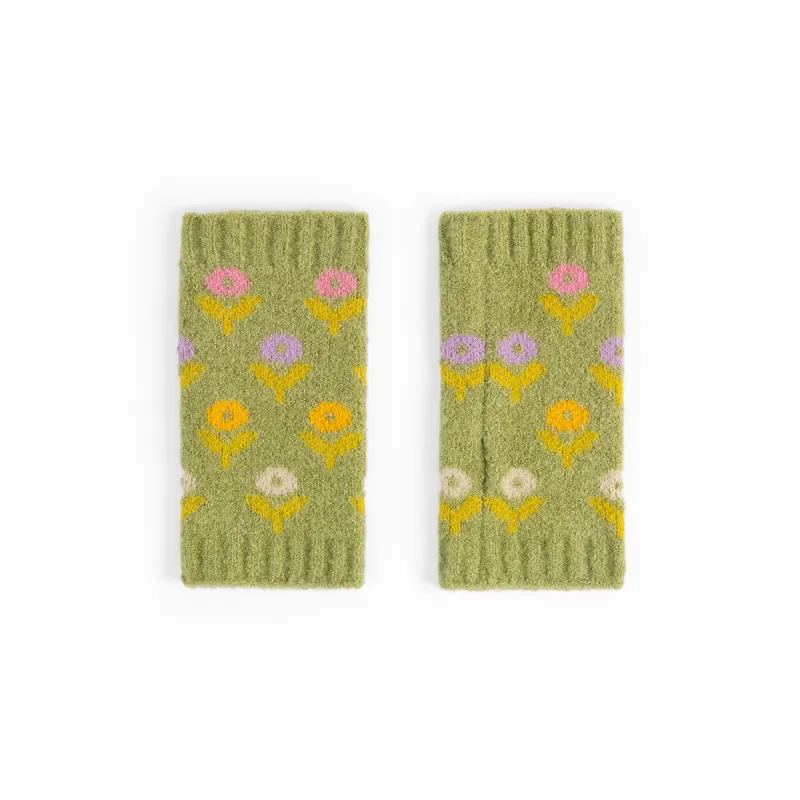 Willow Ditsy Flower Wrist Warmers sold by Silver Lotus