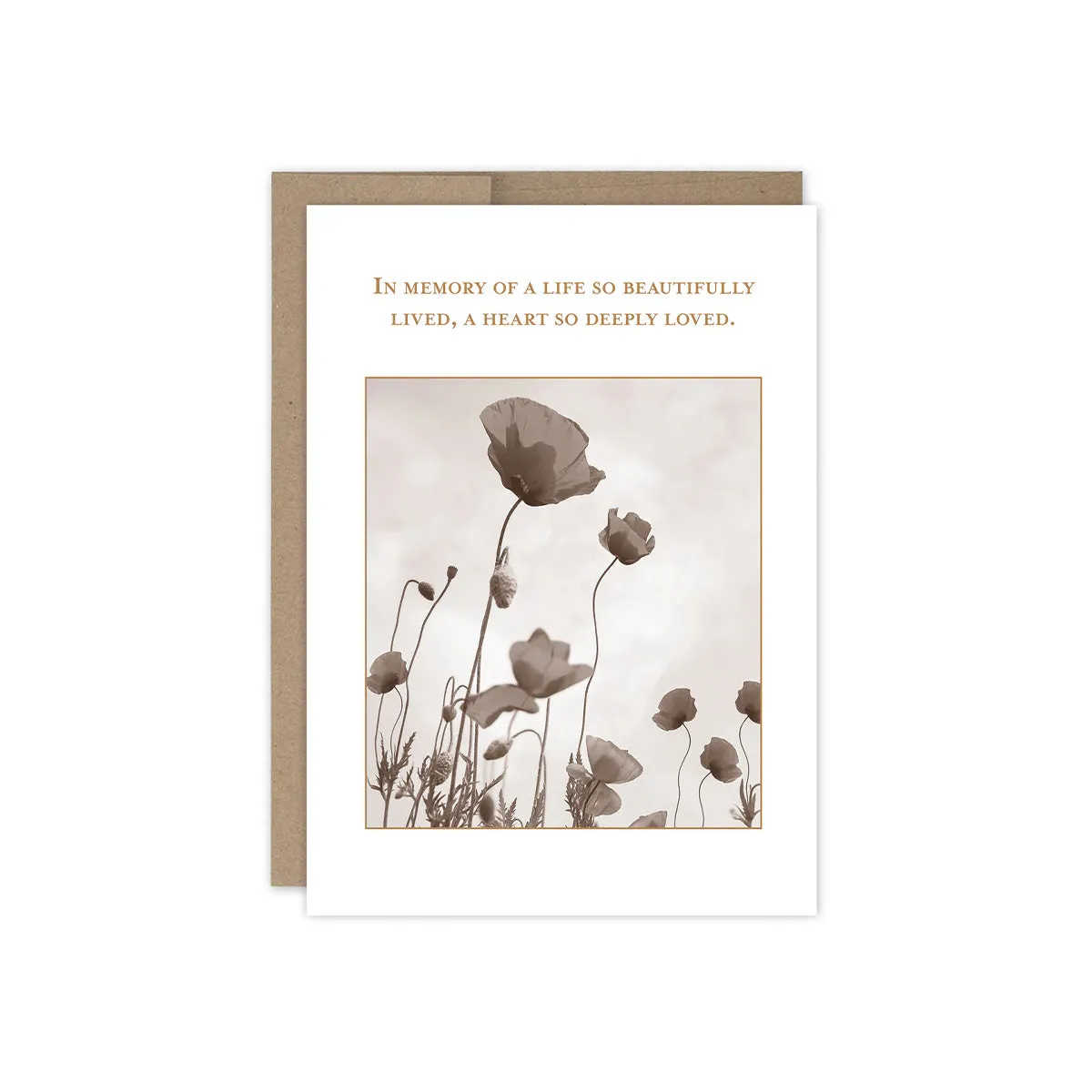 Beautifully Lived Sympathy Card sold by Silver Lotus