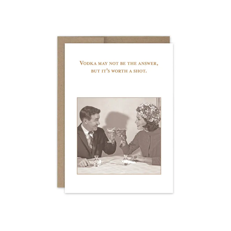 It's Worth A Shot Birthday Card sold by Silver Lotus