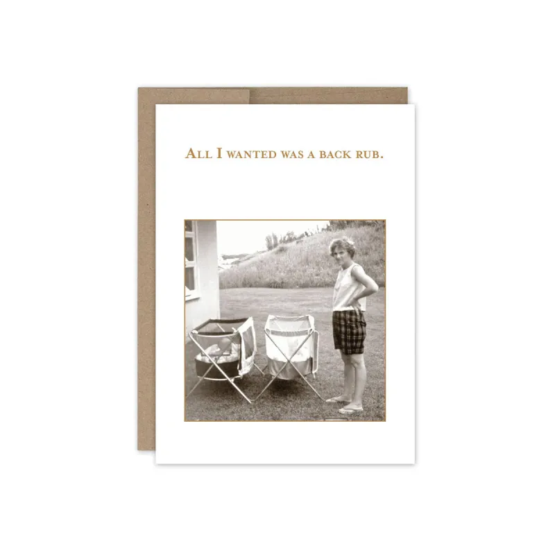 Back Rub Card sold by Silver Lotus