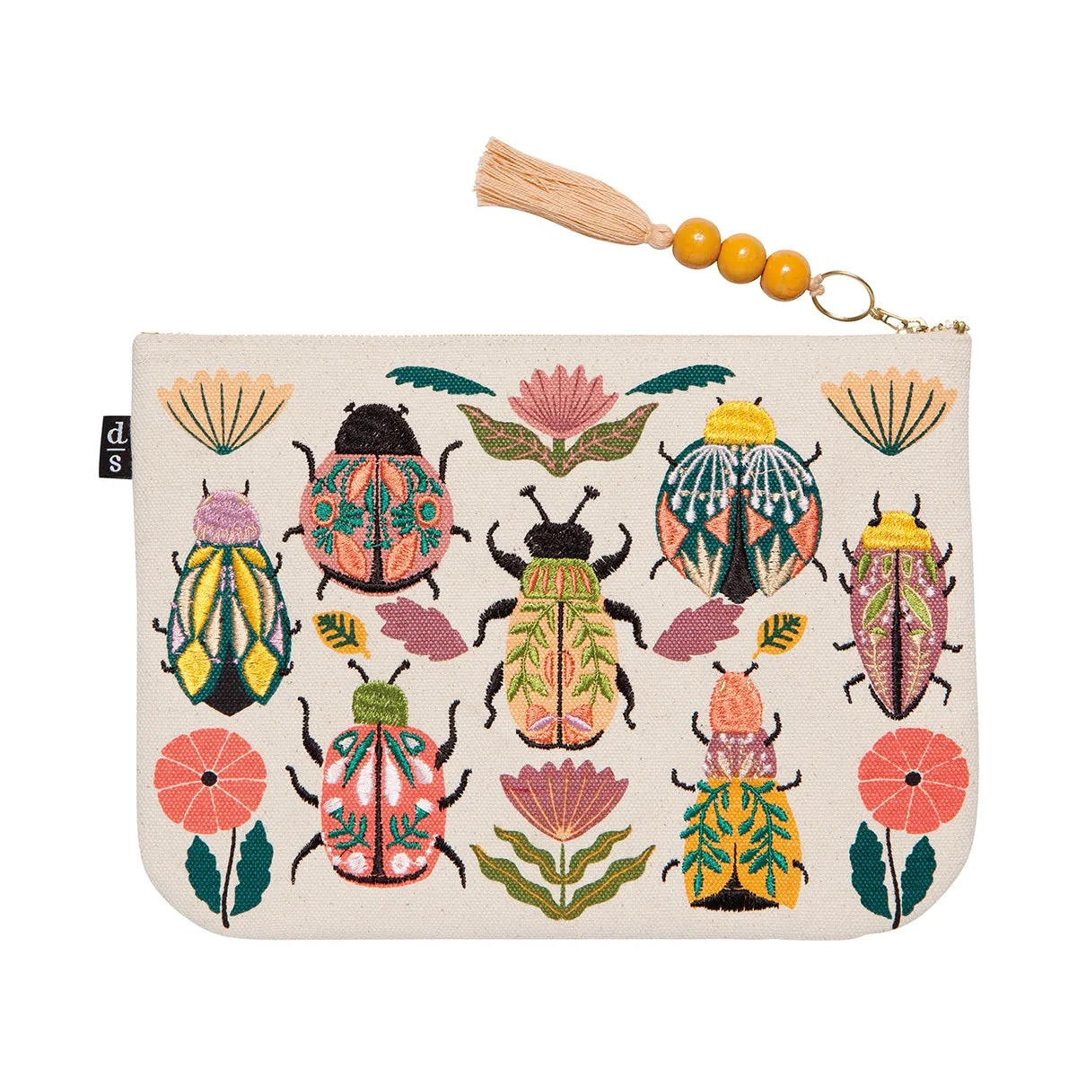 Large Linen Zipper Pouch sold by Silver Lotus