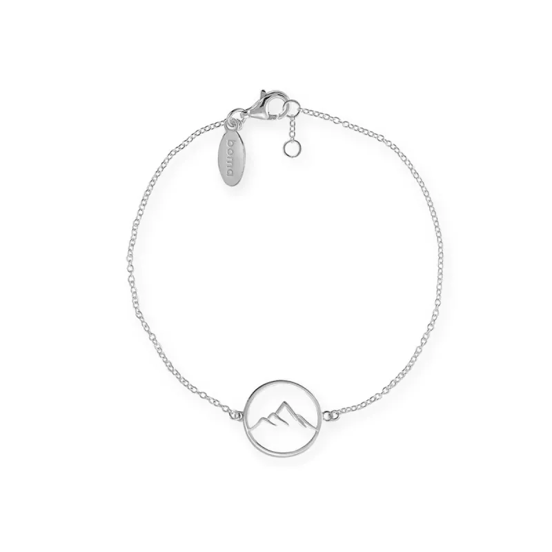 Silver Cut-Out Mountain Bracelet sold by Silver Lotus