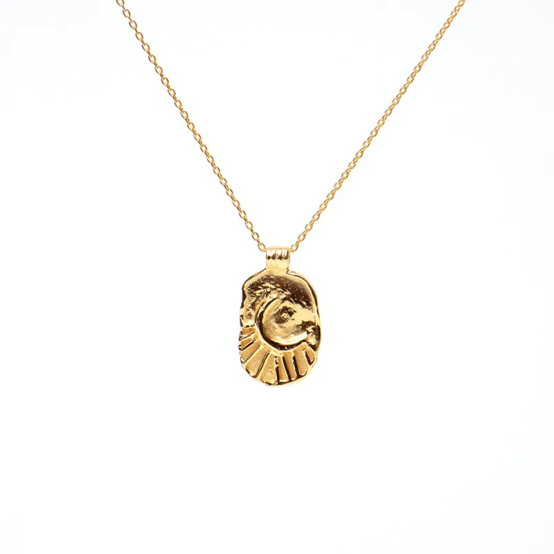Moon Stamp Necklace sold by Silver Lotus