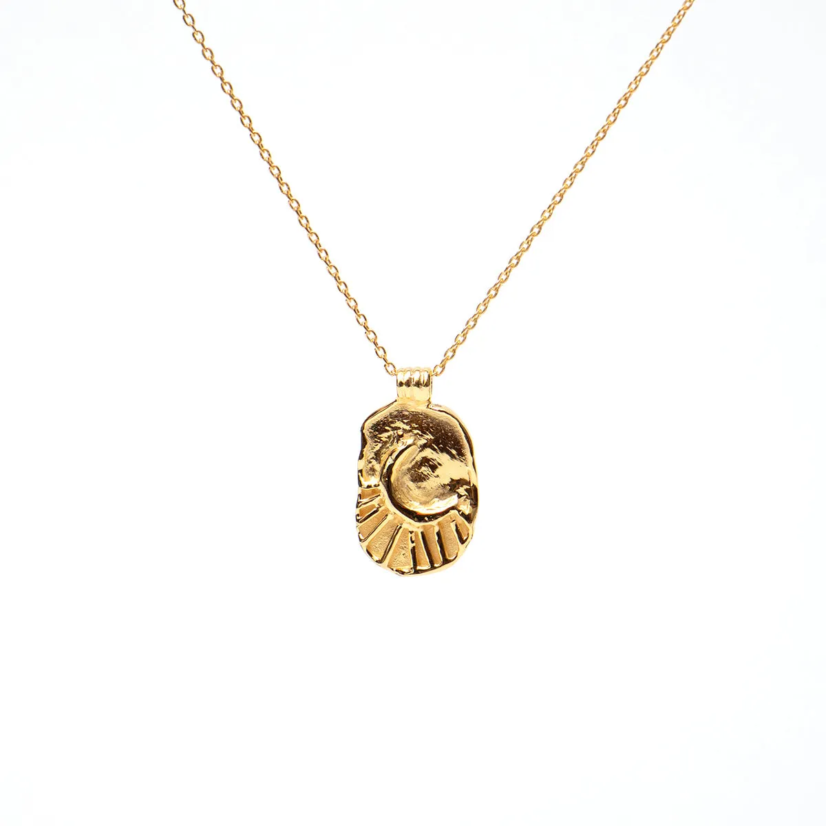 Moon Stamp Necklace sold by Silver Lotus