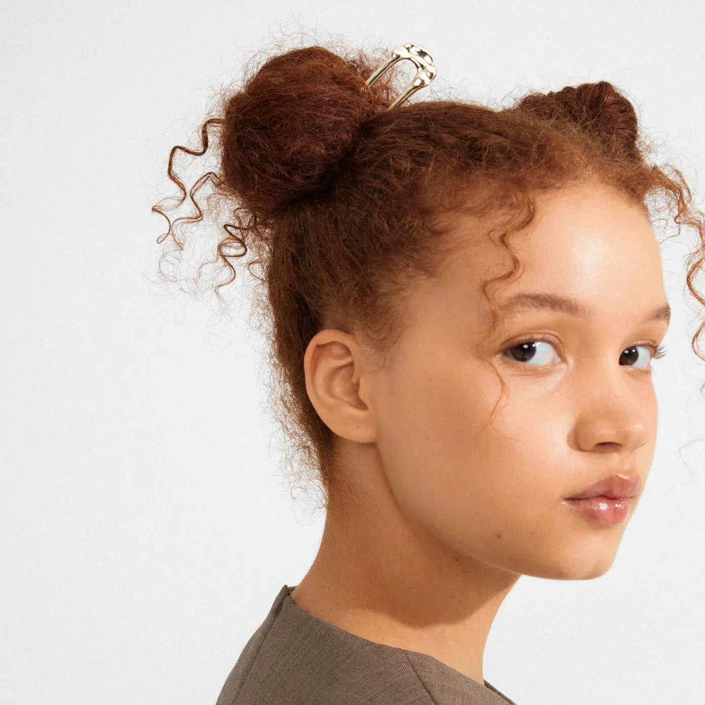 Amaris Gold Plated Hair Pin sold by Silver Lotus product image thumbnail 3