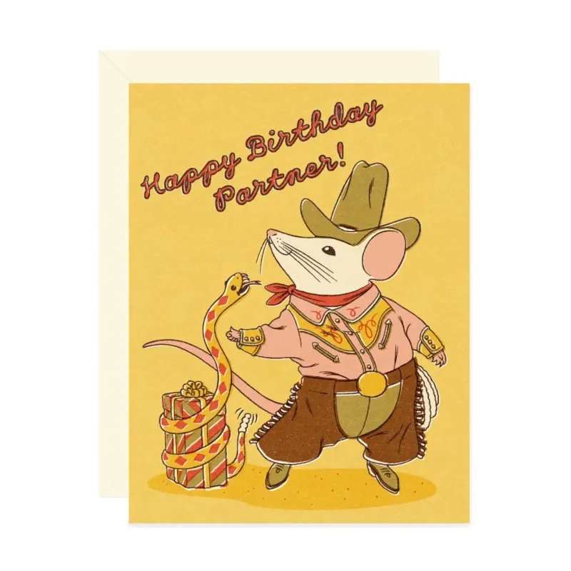 Happy Birthday Partner Card sold by Silver Lotus