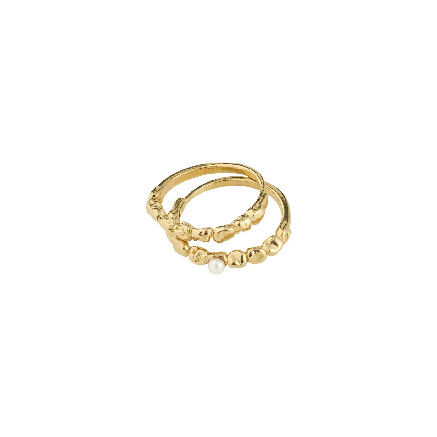Shift Gold Plated Ring Set sold by Silver Lotus