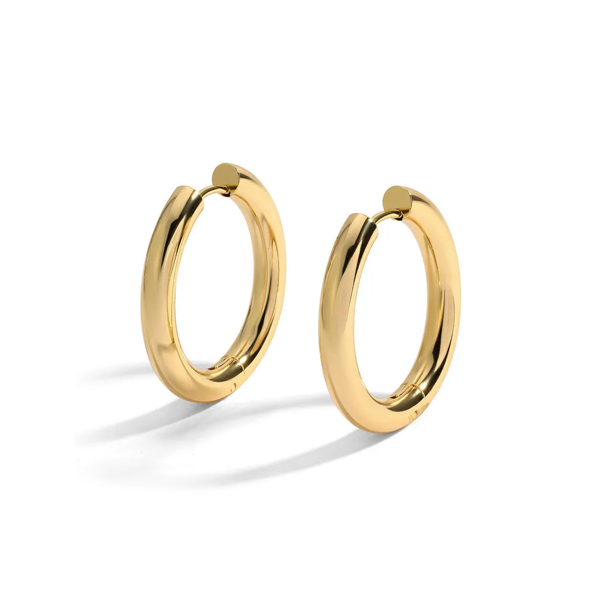 Large Chunky Water Resistant Hoops sold by Silver Lotus