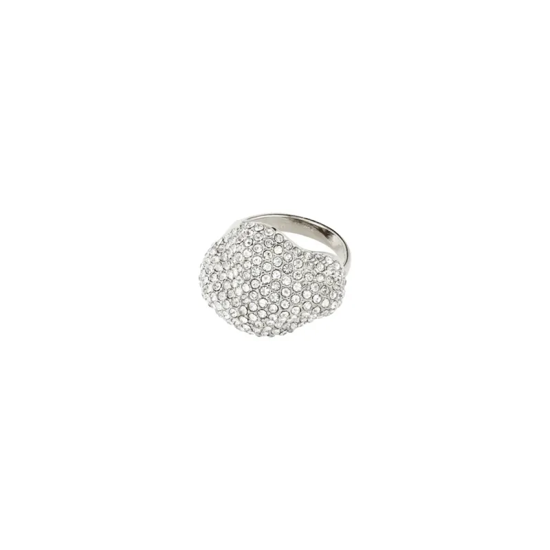 Lael Silver Plated Crystal Ring sold by Silver Lotus