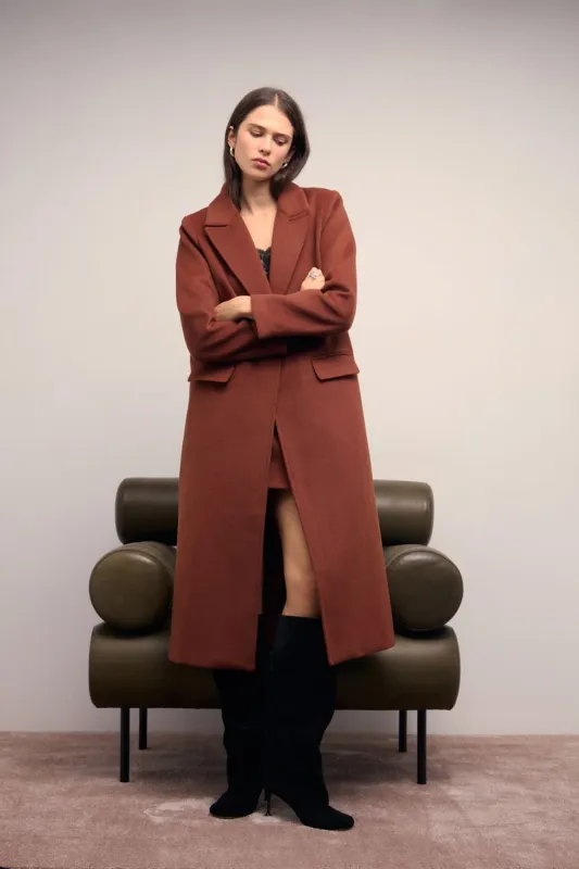 Frida Long Coat sold by Silver Lotus