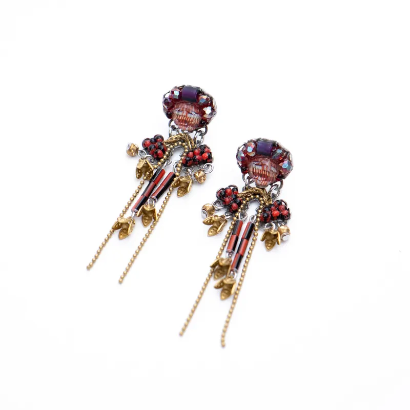 Noble Wine Set, Flame Earrings sold by Silver Lotus