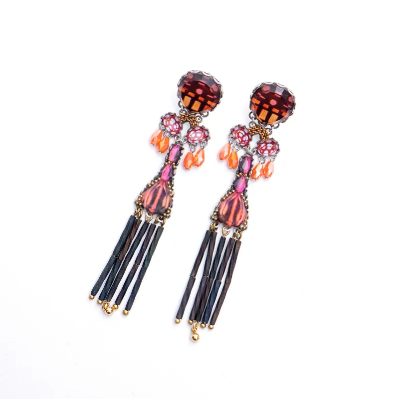 Rosy Clay Set, Traffelle Earrings sold by Silver Lotus