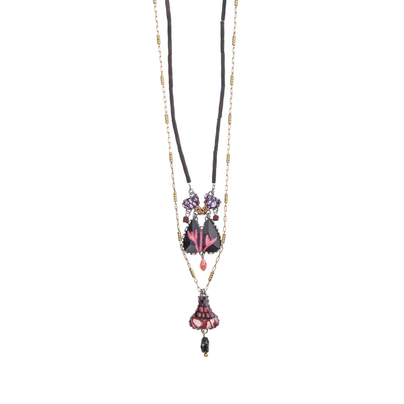 Rosy Clay Set, Milobra Necklace sold by Silver Lotus