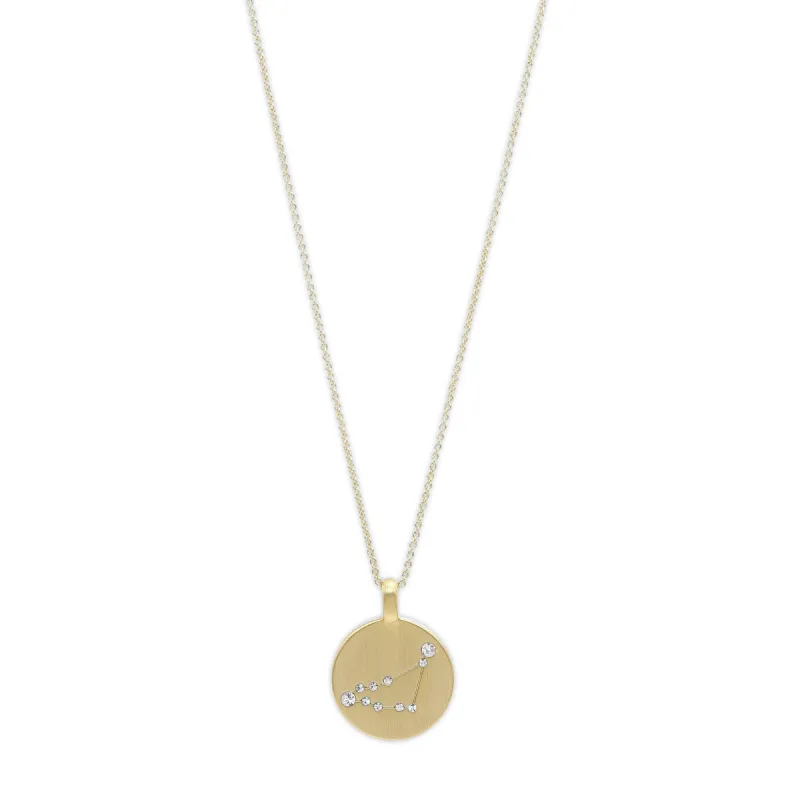 Capricorn Star Sign Gold Plated Necklace sold by Silver Lotus