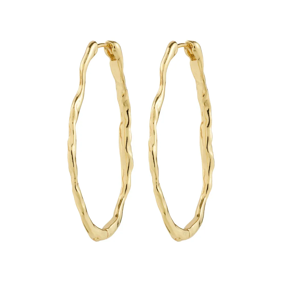 Timber Gold Plated Hoops sold by Silver Lotus
