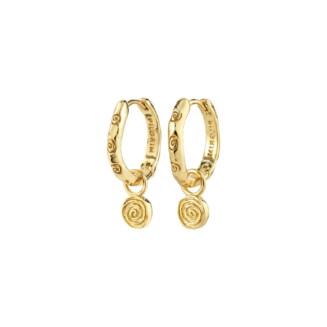 Fire Gold Plated Hoops sold by Silver Lotus