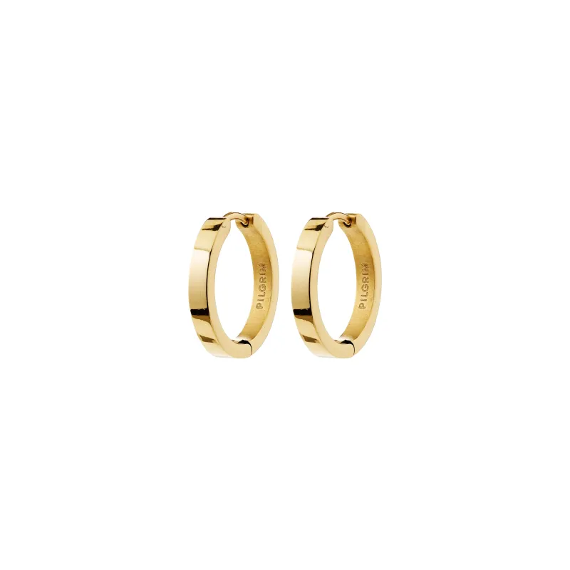 Kairoa Gold Plated Hoops made by Pilgrim