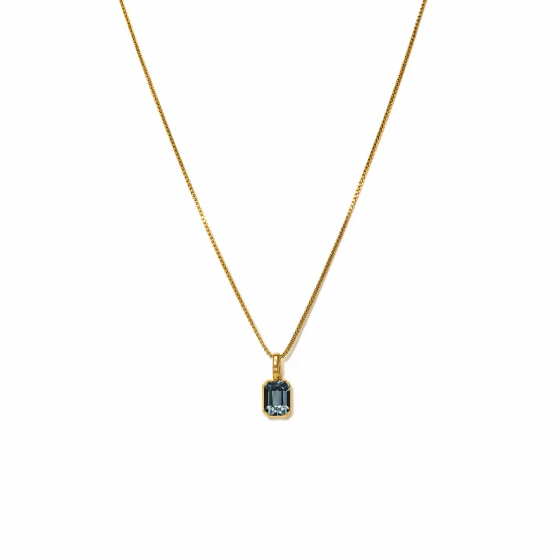September Waterproof Birthstone Necklace made by Silver Lotus