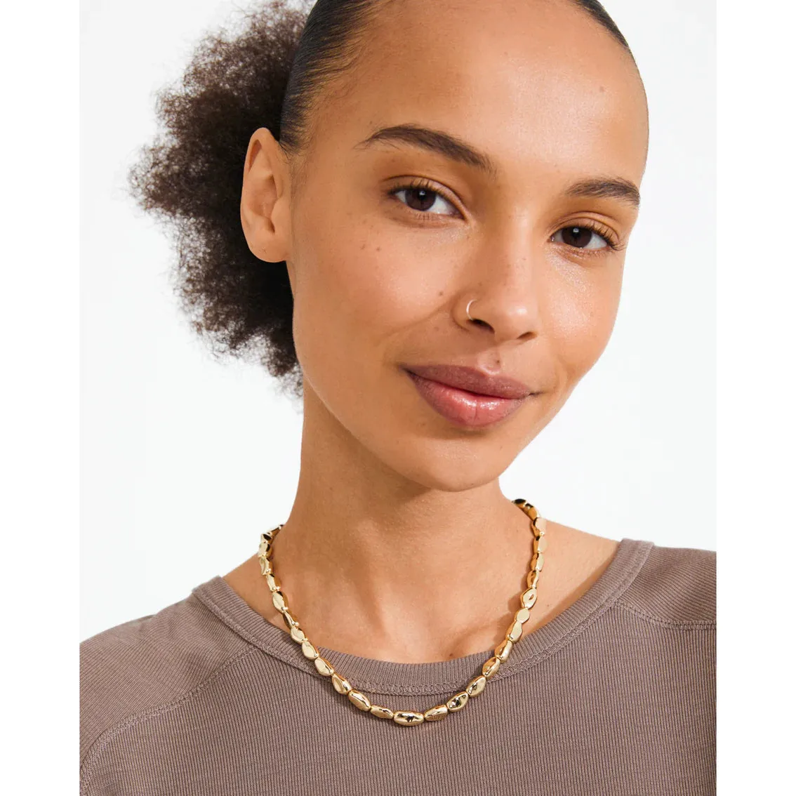 Presence Gold Plated Necklace sold by Silver Lotus product image thumbnail 2