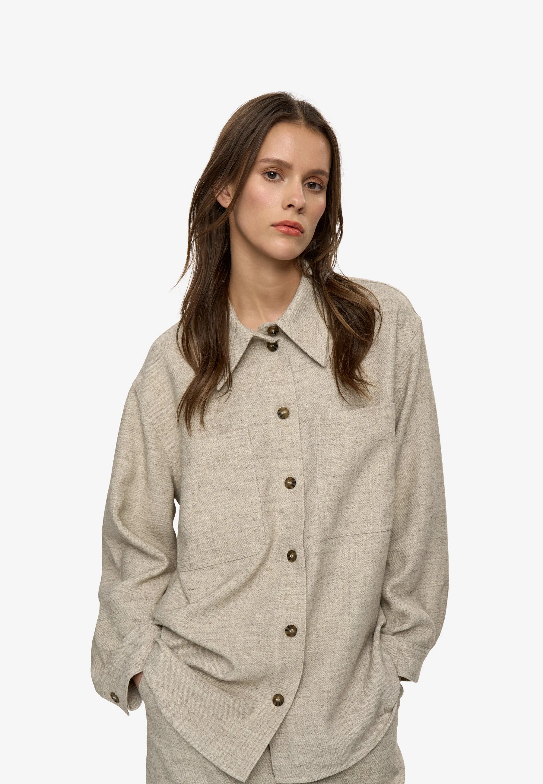 Rue Relaxed Long Sleeve Shirt sold by Silver Lotus product image thumbnail 3