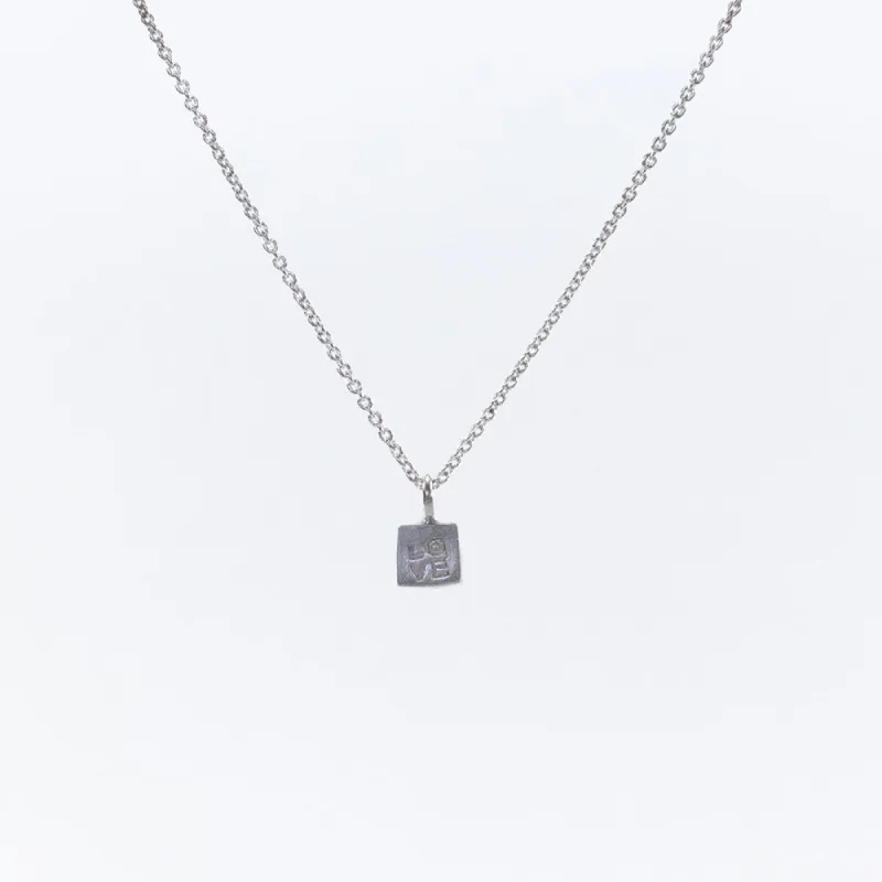 Love Single Cube Necklace sold by Silver Lotus