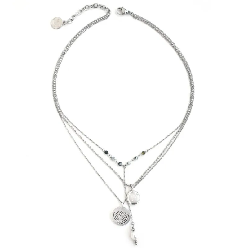 Lotus Silver Necklace sold by Silver Lotus