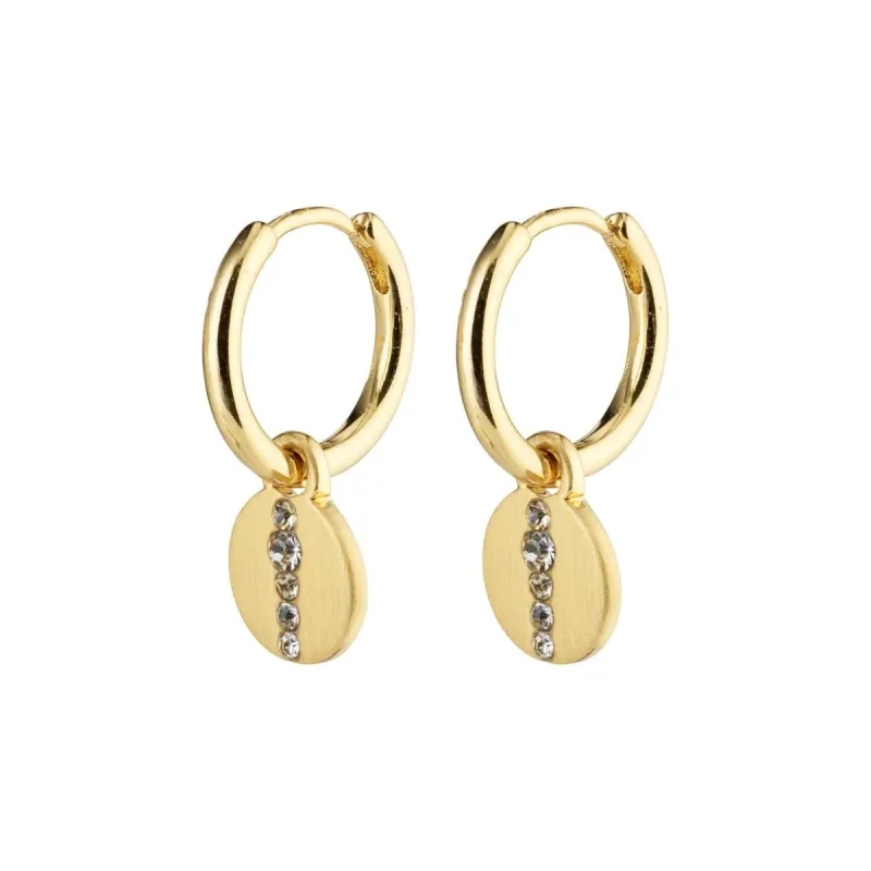 Casey Gold Plated Hoops sold by Silver Lotus