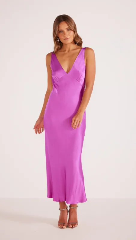 Gaia V Neck Slip Midi Dress sold by Silver Lotus