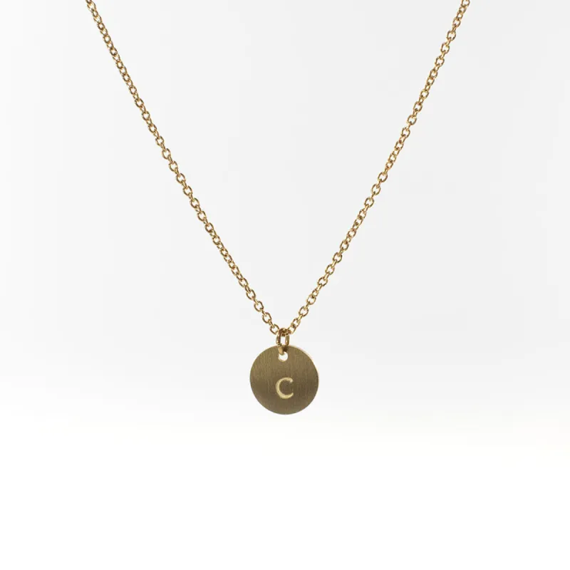 Lowercase Gold Initial Necklace sold by Silver Lotus