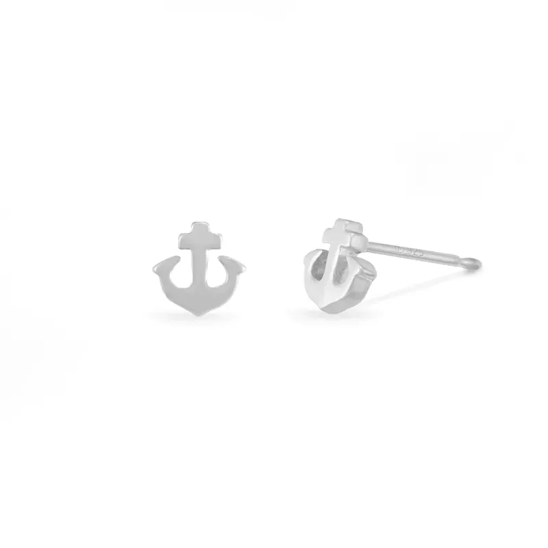 Silver Anchor Studs sold by Silver Lotus