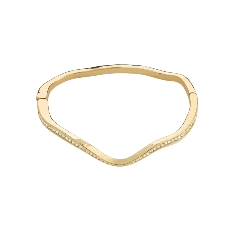 True Gold Plated Crystal Bangle sold by Silver Lotus