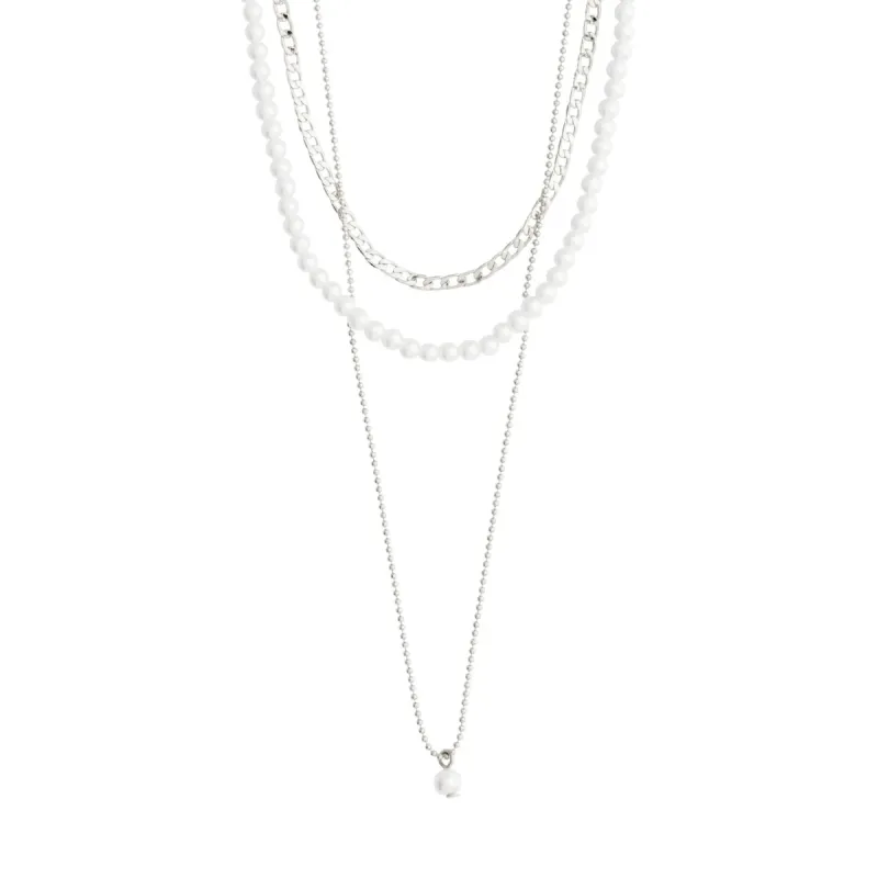 Baker Silver Plated 3-in-1 Necklace Set sold by Silver Lotus
