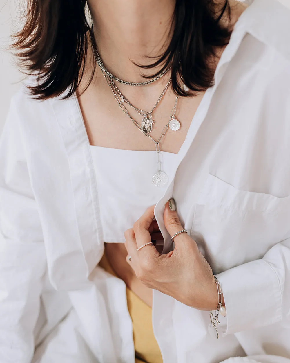 Paola Silver Necklace sold by Silver Lotus product image thumbnail 2