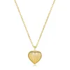 Gold Vermeil Scalloped Heart Necklace sold by Silver Lotus