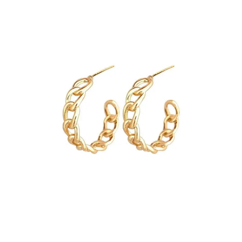 Cubano Gold Earrings sold by Silver Lotus