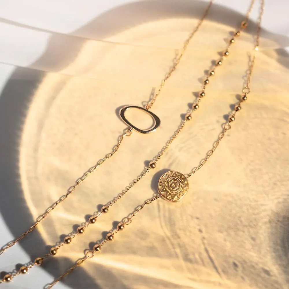 Helios Gold Necklace sold by Silver Lotus product image thumbnail 3