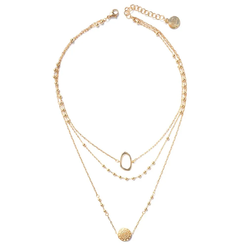 Helios Gold Necklace sold by Silver Lotus