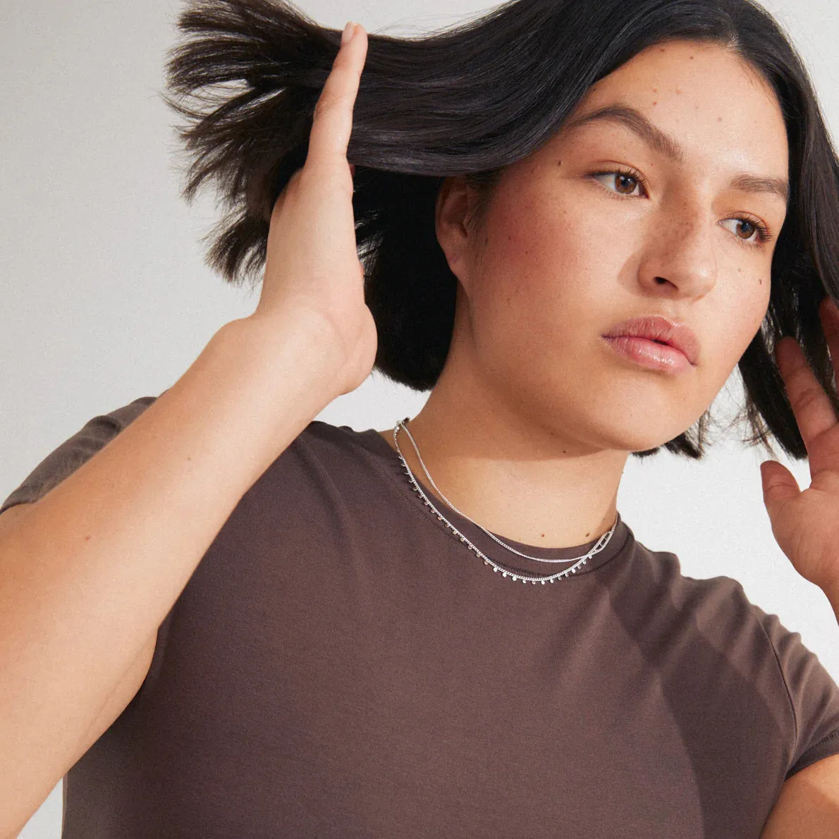 Bloom Silver Plated 2-in-1 Necklace Set sold by Silver Lotus product image thumbnail 2