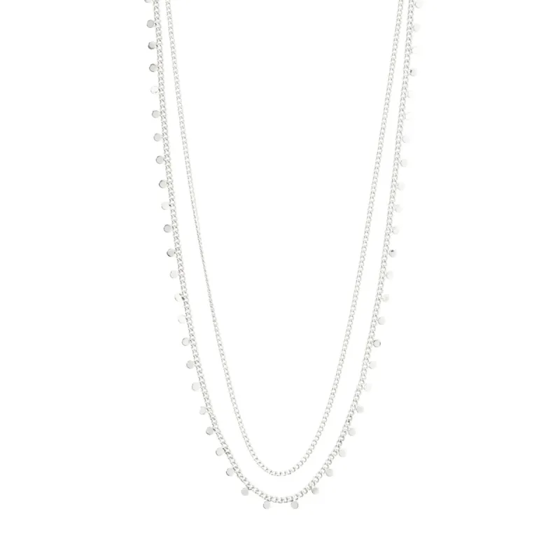 Bloom Silver Plated 2-in-1 Necklace Set sold by Silver Lotus