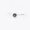 Silver & Blue Topaz Milgrain Edge Ring sold by Silver Lotus