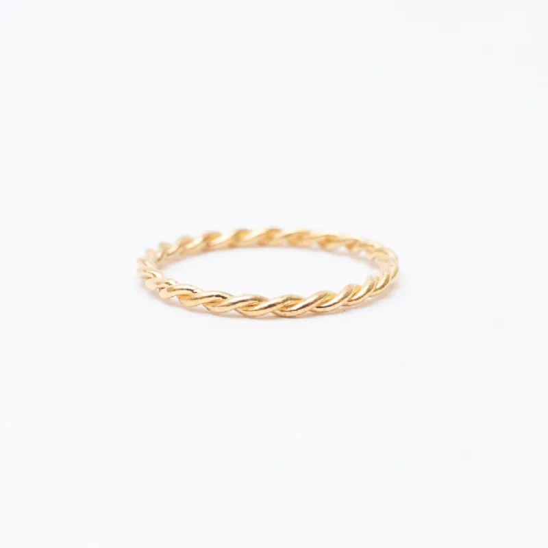 Twisted Gold Vermeil Ring sold by Silver Lotus