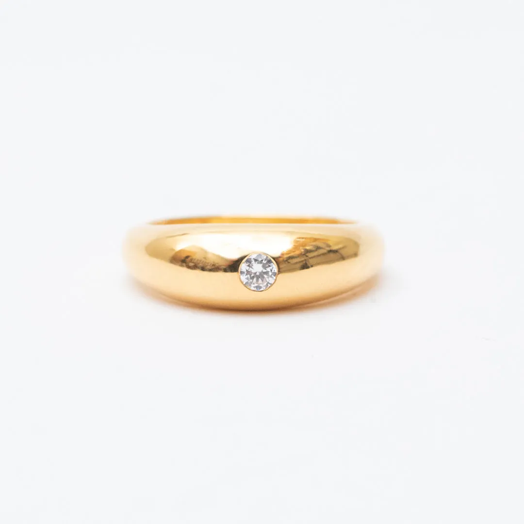 Gold Vermeil Dome Ring sold by Silver Lotus product image thumbnail 3
